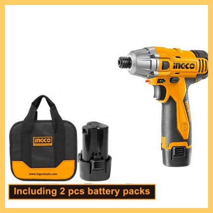 Máy Siết vít, Máy Bắn Bulong, Máy Khoan Mini dùng dùng pin Li-ion 12V Mã CIDLI228121 Chính Hãng INGCO Tặng Kèm Túi Vải